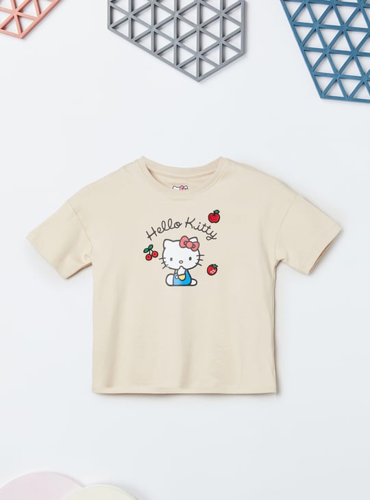 Girls Hello Kitty Print Shorts Set