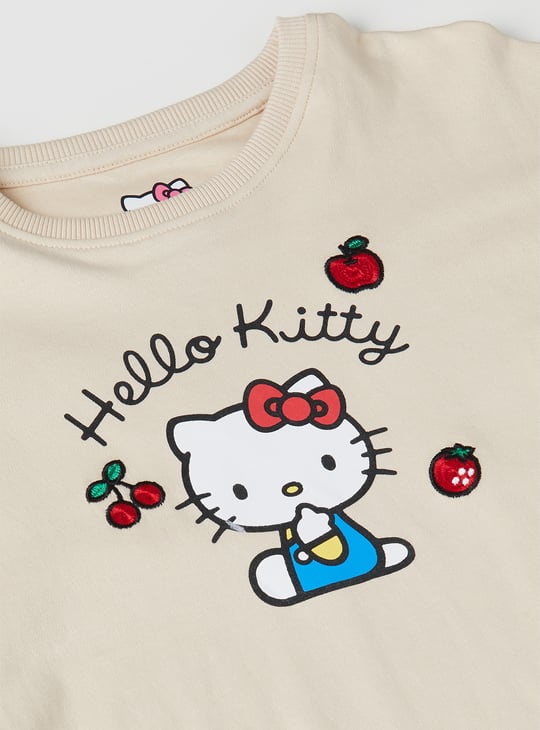 Girls Hello Kitty Print Shorts Set