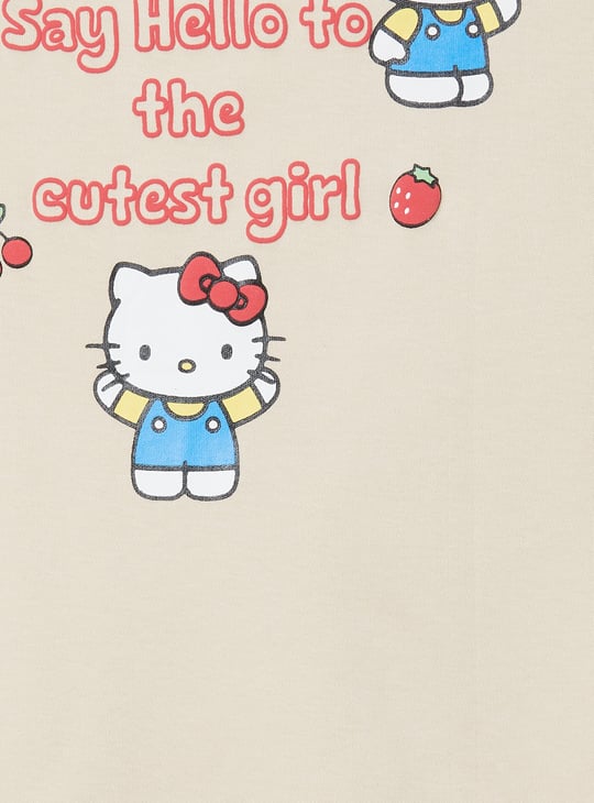 Girls Hello Kitty Print Shorts Set