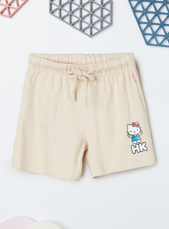 Girls Hello Kitty Print Shorts Set