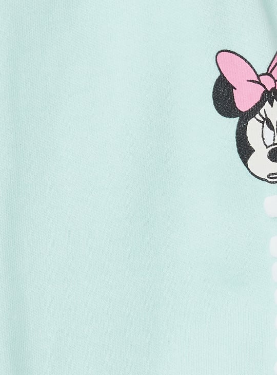 Girls Minnie Applique Shorts Set