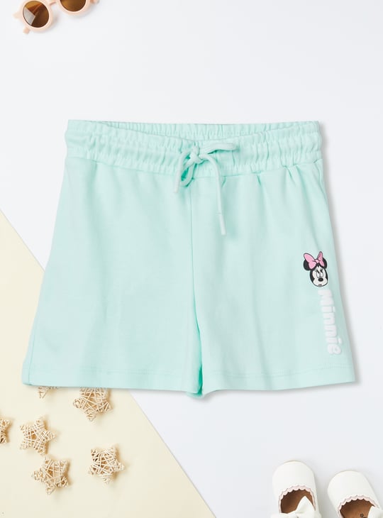 Girls Minnie Applique Shorts Set
