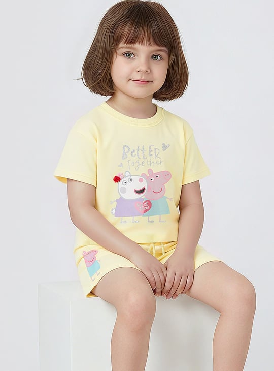 Girls Peppa Pig Shorts Set