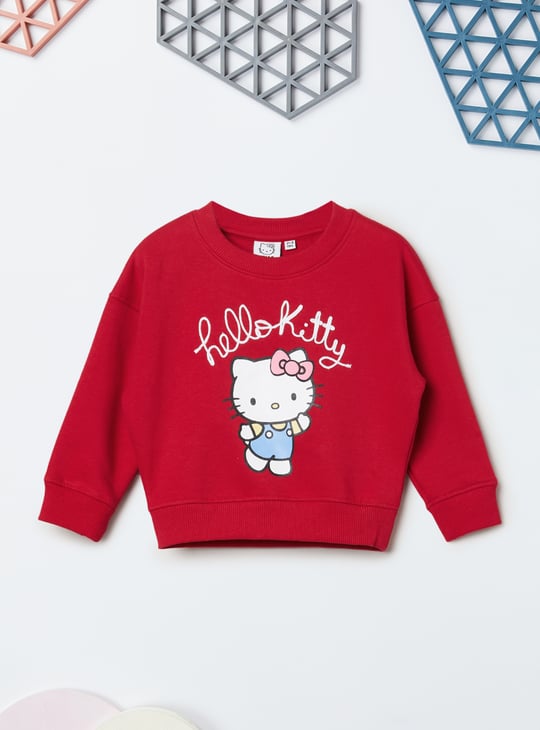 Girls Hello Kitty Print Trousers Set