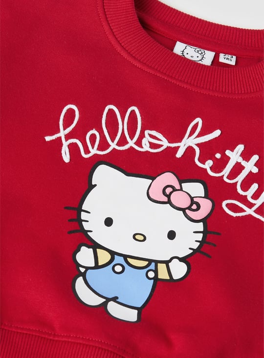 Girls Hello Kitty Print Trousers Set
