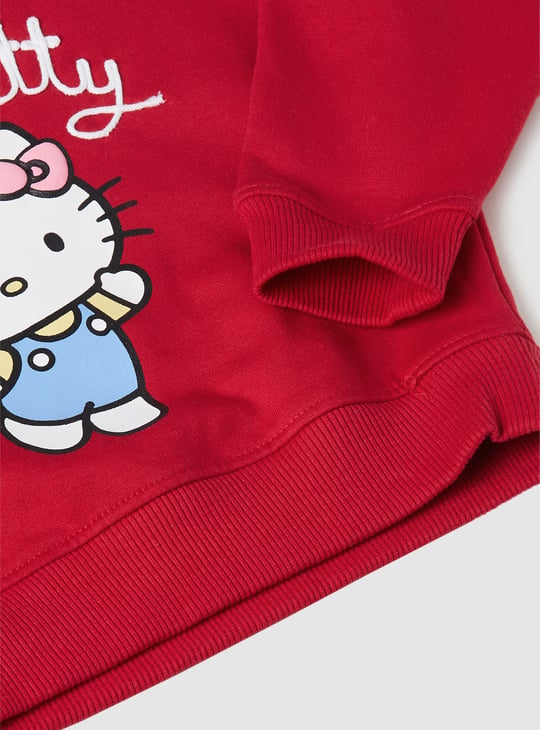 Girls Hello Kitty Print Trousers Set
