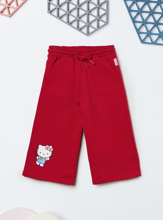 Girls Hello Kitty Print Trousers Set