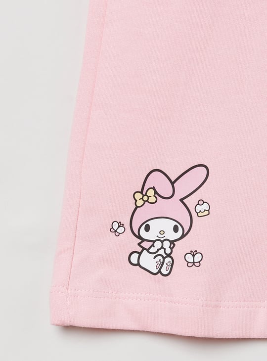 Girls My Melody Printed Trousers Set