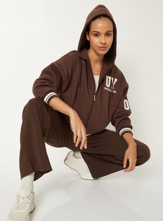 Women Boxy Fit Varsity Jacket