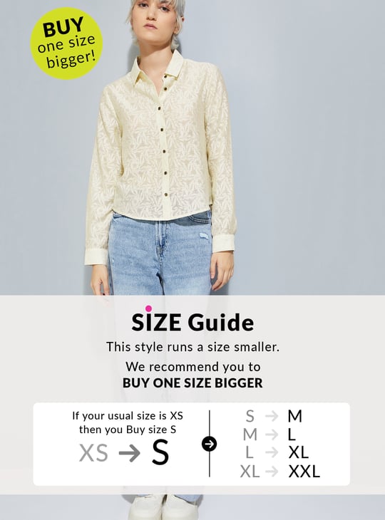 ALAYA F x URB_N Women Patterned Boxy Fit Shirt