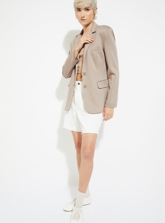 ALAYA F x URB_N Women Textured Regular Fit Blazer