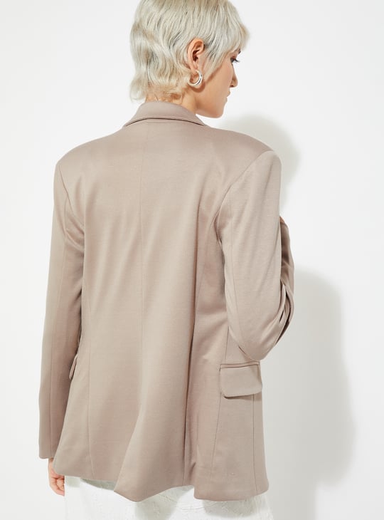 ALAYA F x URB_N Women Textured Regular Fit Blazer