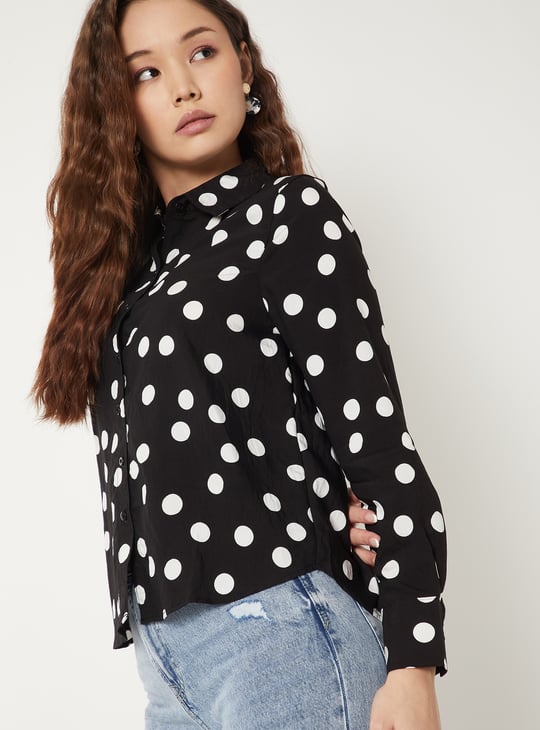 Women Bobby Print Shirt Top