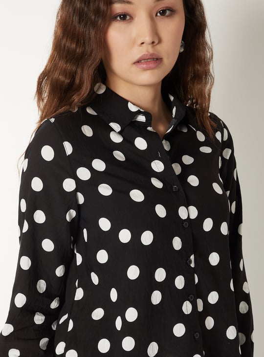 Women Bobby Print Shirt Top
