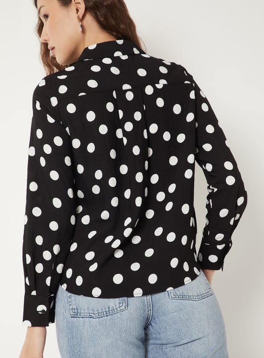 Women Bobby Print Shirt Top