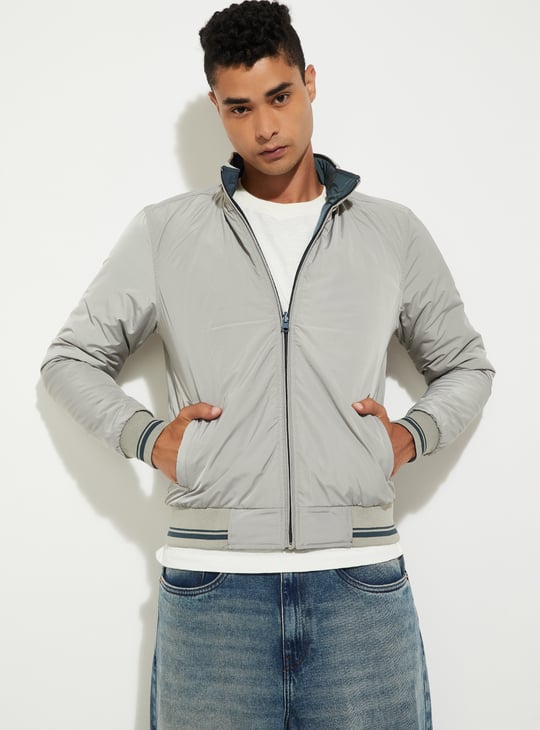 URB_N Men Solid Reversible Jacket