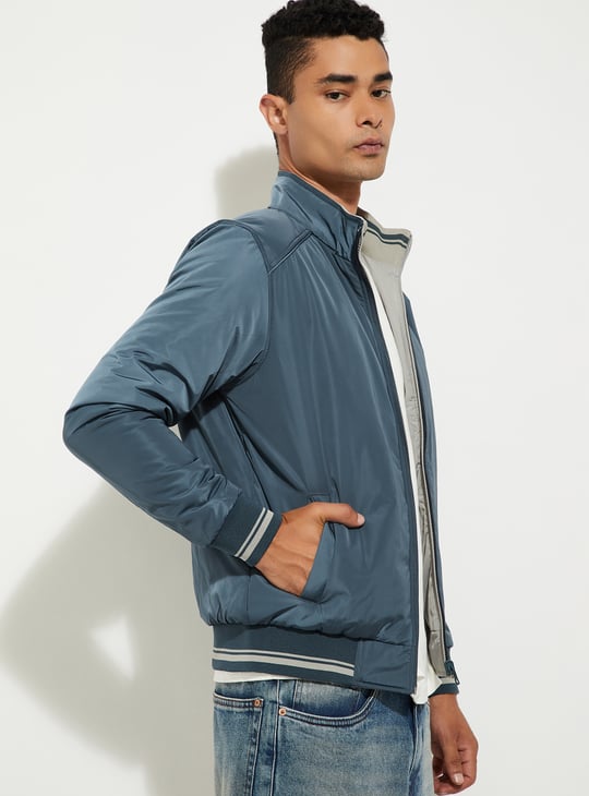URB_N Men Solid Reversible Jacket