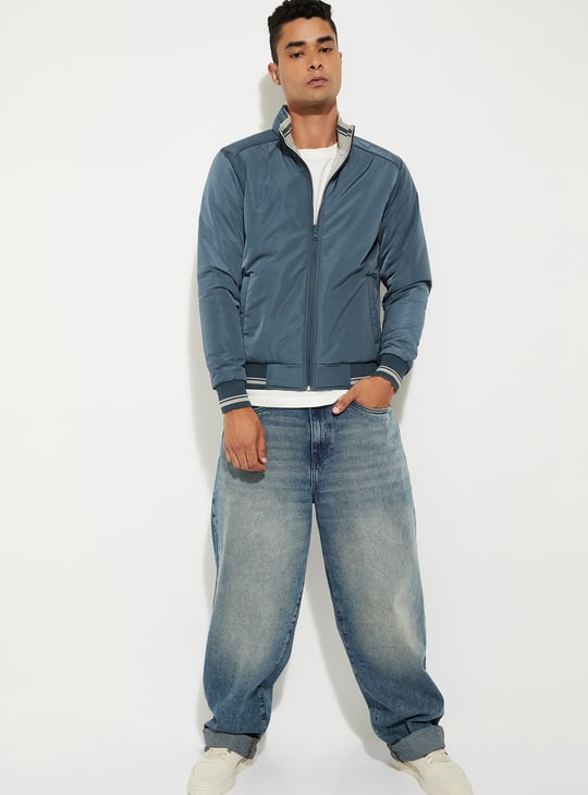 URB_N Men Solid Reversible Jacket