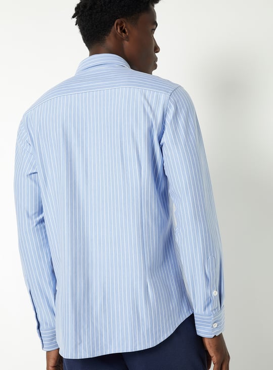 Men Striped Slim Fit Formal Shirt