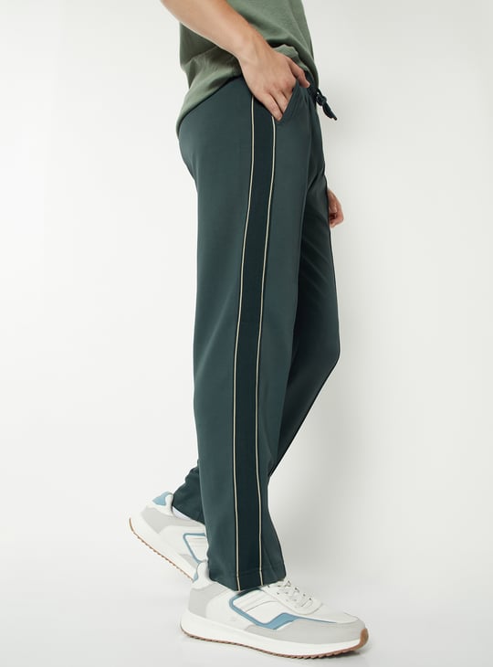 Men Side Tape Athleisure Track Pants