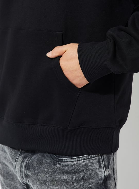 URB_N Men Oversized Fast & Furious Hooded Sweatshirt