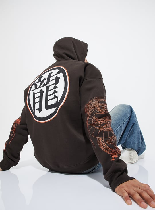 URB_N Men Dragon Ball-Z Print Sweatshirt