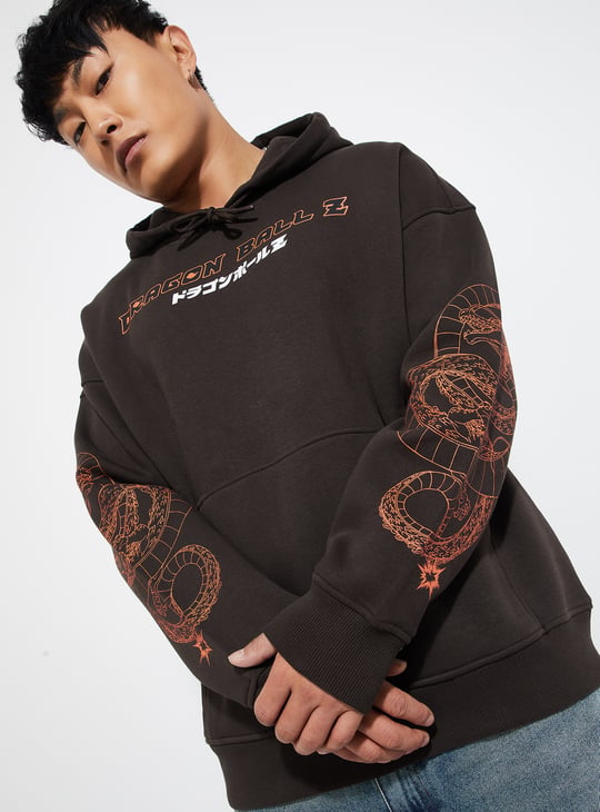 URB_N Men Dragon Ball-Z Print Sweatshirt