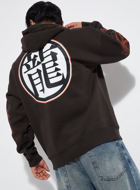 URB_N Men Dragon Ball-Z Print Sweatshirt