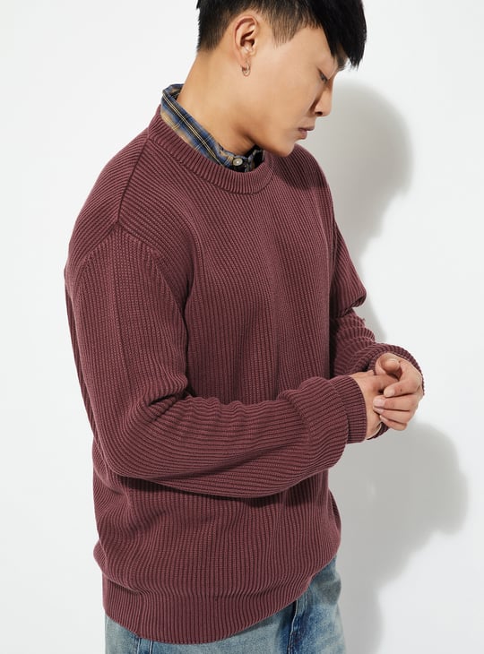 URB_N Men Ribbed Sweater