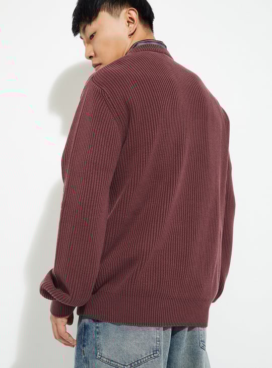 URB_N Men Ribbed Sweater