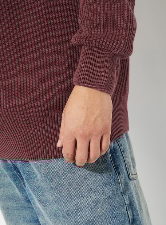 URB_N Men Ribbed Sweater