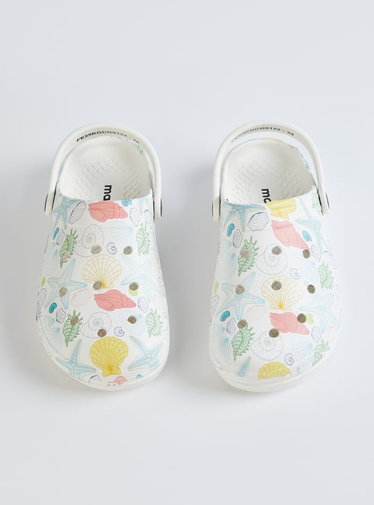 Girls Printed Clogs