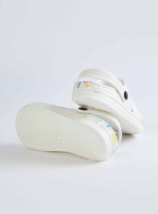 Girls Printed Clogs