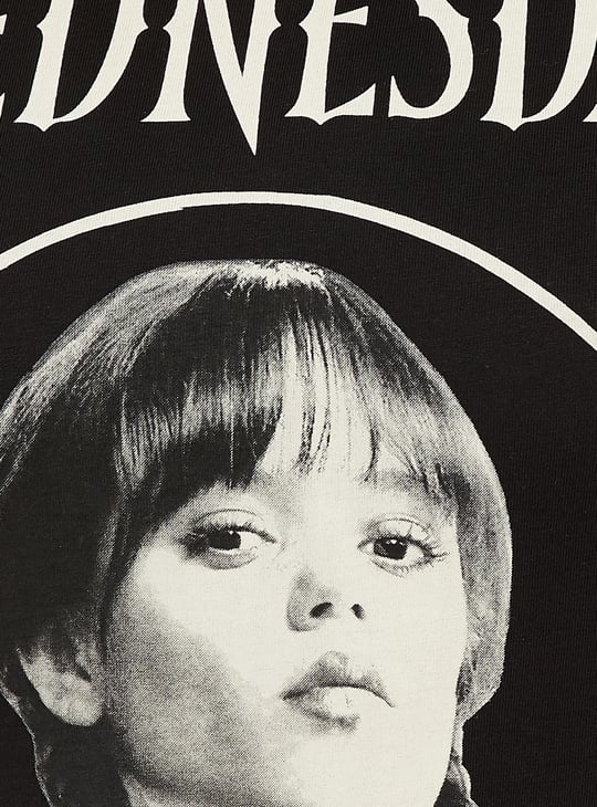 ALAYA F x URB_N Women Wednesday Print Oversized T-shirt