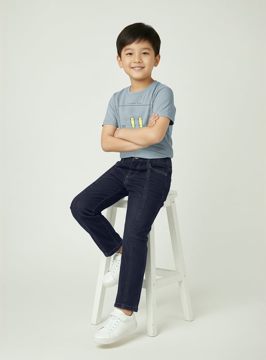 Boys Washed Balloon Fit Jeans