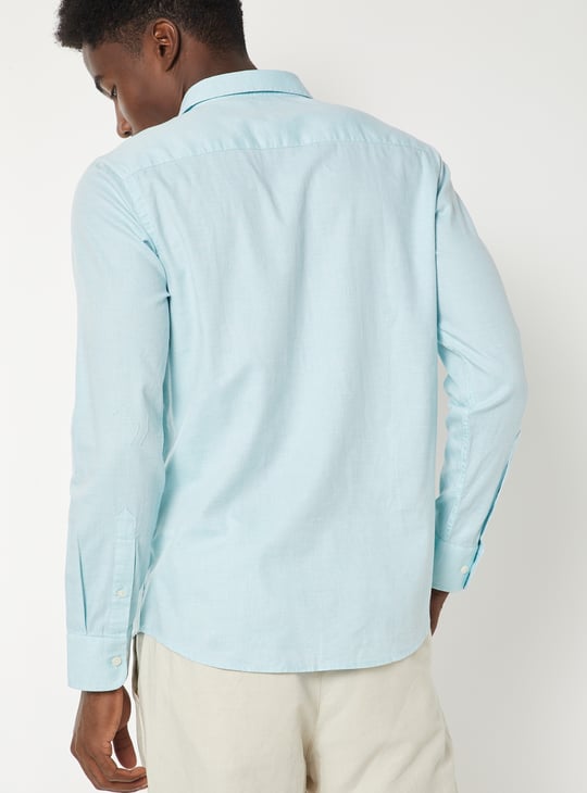 Men Textured Regular Fit Shirt