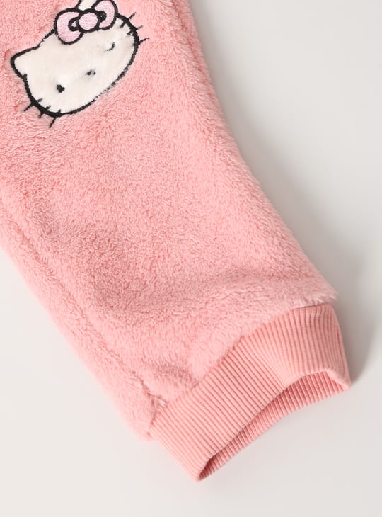 Girls Hello Kitty Fuzzy Joggers Set