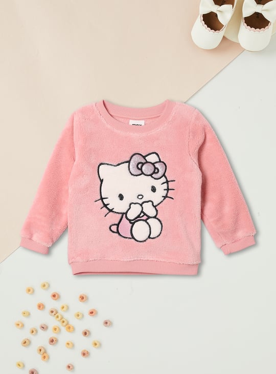 Girls Hello Kitty Fuzzy Joggers Set
