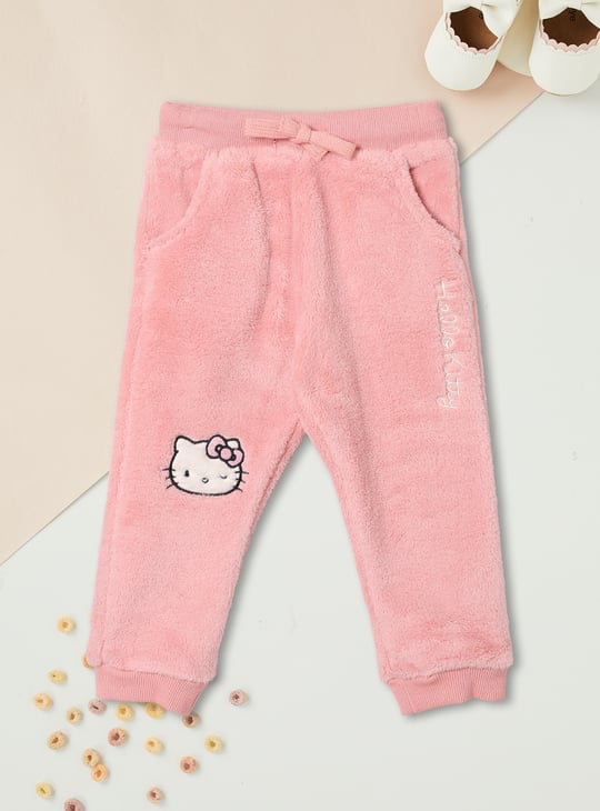 Girls Hello Kitty Fuzzy Joggers Set