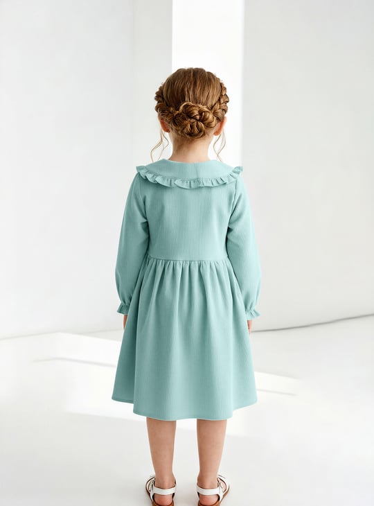 Girls Embroidered Collar Dress | Dress
