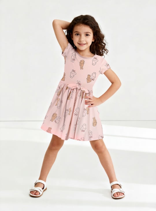 Girls Printed Dress