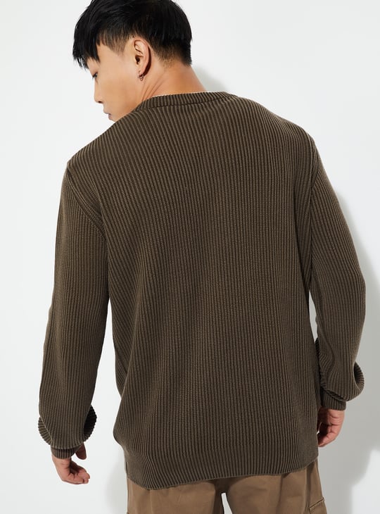 URB_N Men Ribbed Sweater