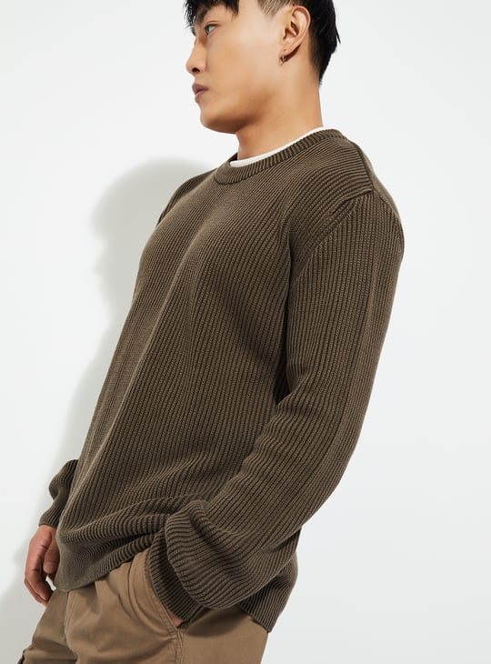 URB_N Men Ribbed Sweater