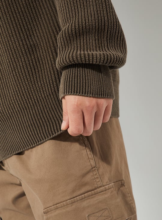 URB_N Men Ribbed Sweater