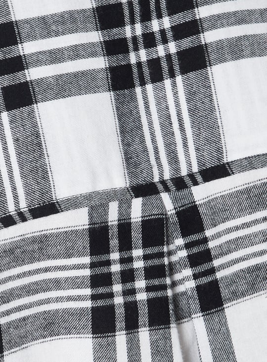 Women Checked Oversized Shirt