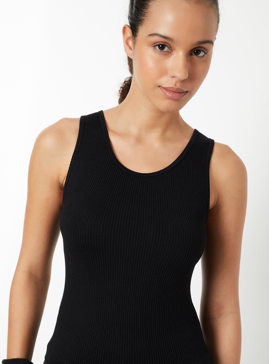 Women Ribbed Sports Tank Top