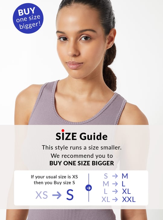 Women Ribbed Sports Tank Top