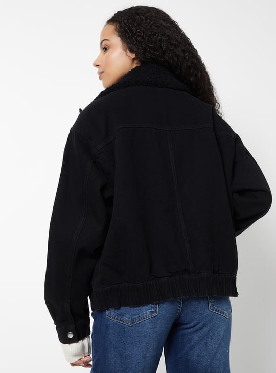 Women Boxy Fit Denim Jacket