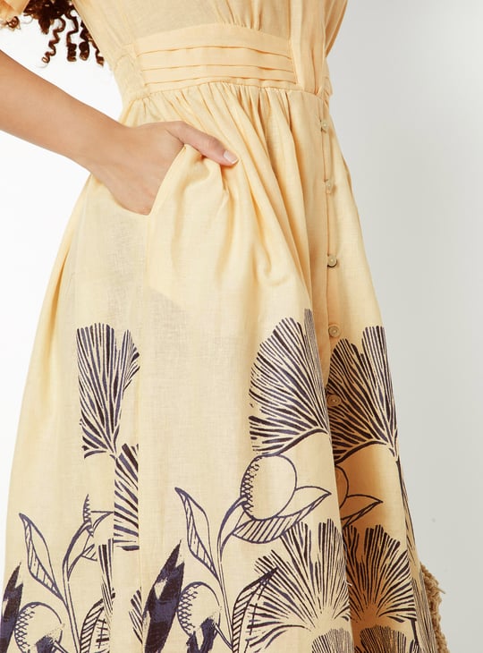 Women Floral Print Midi Shirt Dress | Floral Print Women Floral Print Midi Shirt Dress | Floral Print