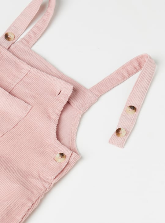 Girls Corduroy Pinafore Dress with T-shirt